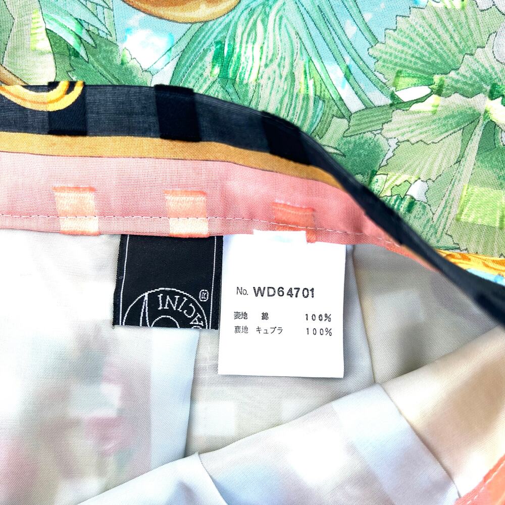 Beppe Spadacini 90s Midi Skirt Garden Versace Greek Print Italian 42 Baroque 6 - Picture 10 of 10